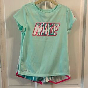 Nike Dri-fit shirt and shorts set - 6 - like new condition!